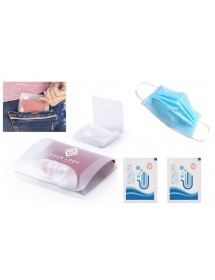 Kit porta máscara de viagem 