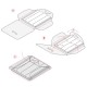 Kit porta máscara de proteção de viagem